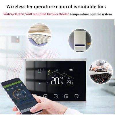 Термостат Beca BHT-8000-VA GBC RF + WiFi "16 А" (Black) «Большой Мастер»