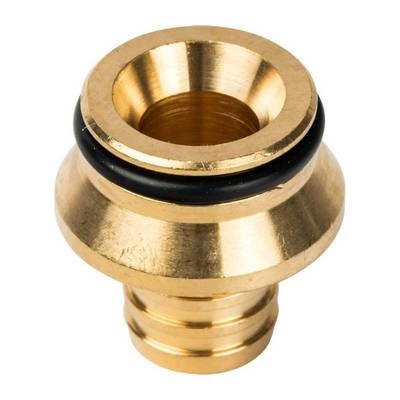 Соединитель коллекторный обжимной Stout евроконус для труб PEX, латунь, SFC-0020