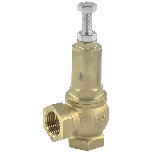Клапан предохр. угловой Benarmo Ду 15х15 вн 1/2"х1/2" Рср=8 бар Латунь