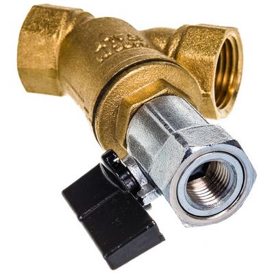 Фильтр грубой очистки косой Elsen 3/4" со сливным краном EV33.3434