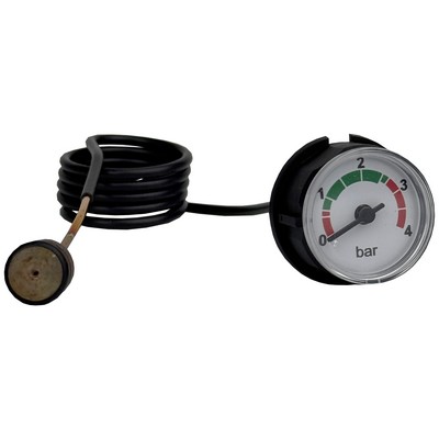 Манометр с трубкой 0-4 бар Ø27 мм, L=500 мм для котлов Bosch WBN6000, Buderus U072 (87186457920), CWM04