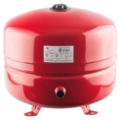 Бак расширительный для отопления Stout 35 л. боковое подключение STH-0005-000035