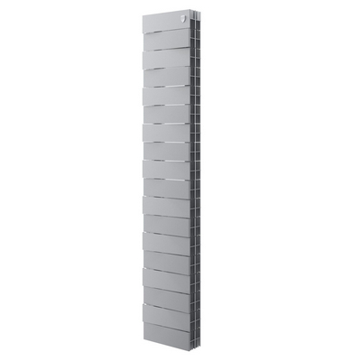 Радиаторы Royal Thermo PianoForte Tower 200 Silver Satin биметаллические, серебристые боковое подключение