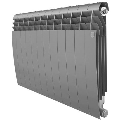 Радиаторы Royal Thermo BiLiner 500 Silver Satin биметаллический, серебристый боковое подключение