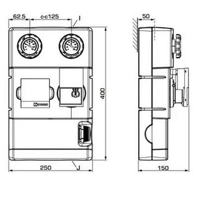 Насосная группа Ду25 с термостатическим смесителем, без насоса Elsen SmartBox 3.5 EFG25.031