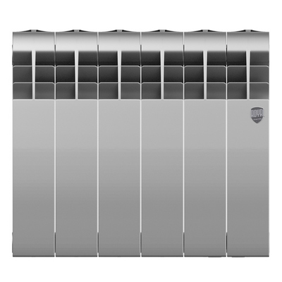 Радиаторы Royal Thermo BiLiner 350 Silver Satin биметаллические, серебристые боковое подключение