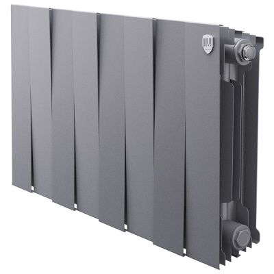 Радиаторы Royal Thermo PianoForte 300 Silver Satin биметаллические, серебристые боковое подключение