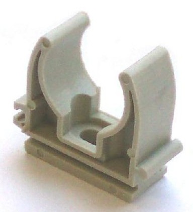 Клипса пластиковая для труб Ø20 (СЕРАЯ), 4035F4-000020СЕРЫЙ