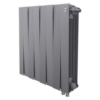 Радиаторы Royal Thermo PianoForte 500 Silver Satin VDR биметаллические, серебристые нижнее правое подключение