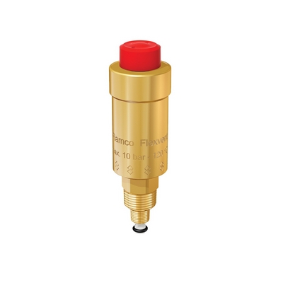 Воздухоотводчик автоматический 1/2" с отсекающим клапаном латунь Flamco Flexvent 89000