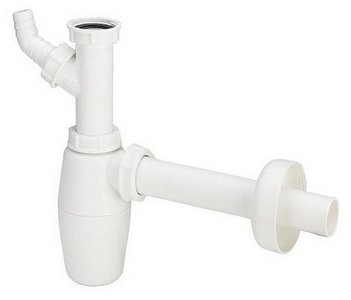 Сифон для раковины 11/4"х32 без выпуска, с отводом для стиральных машин Viega 326319