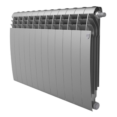 Радиаторы Royal Thermo BiLiner 500 Silver Satin VDR биметаллические, серебристые нижнее правое подключение