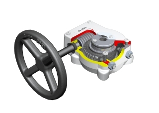 Редуктор четвертьоборотный Rotork 242-30S Ду 125, ISO 5211 F10, чугунный ручной