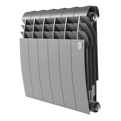 Радиаторы Royal Thermo BiLiner 350 Silver Satin биметаллические, серебристые боковое подключение