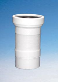 Гофра для унитаза Ø110 L=200-330 мм с жёстким окончанием McAlpine WC-F20P