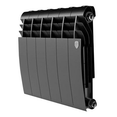 Радиаторы Royal Thermo BiLiner 350 Noir Sable биметаллические, чёрные боковое подключение