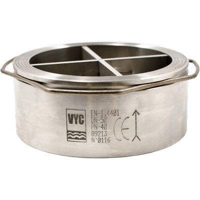 Обратный клапан VYC 172-04-300 Ду300 Ру16 Tmax=300°C межфланцевый чугунный