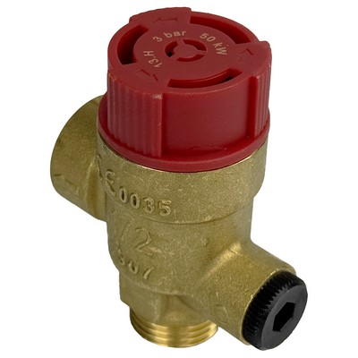 Предохранительный клапан 3 бар для котлов Bosch, Buderus Logamax U012/U014, Junkers латунь (87215743960), NV5003