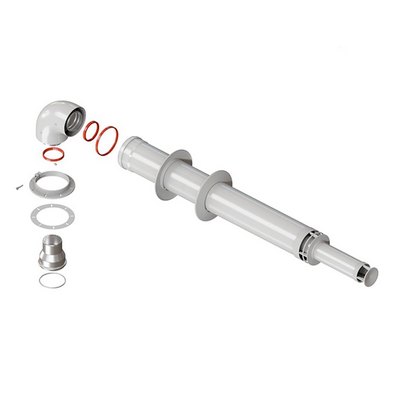 Комплект дымохода коаксиальный универсальный Ø60/100-1000 мм (+ old Navien Deluxe 75/100) Royal Thermo RTF01.030