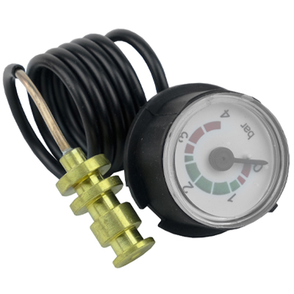 Манометр 0-4 бар для котлов Bosch Gaz 6000 W, Buderus Logamax U072 (87186457920), CPG28-D-BK-2-600mm