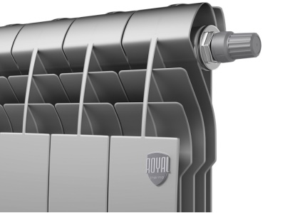 Радиаторы Royal Thermo BiLiner 500 Silver Satin VR80 биметаллические, серебристые нижнее правое подключение