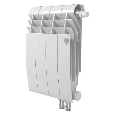 Радиаторы Royal Thermo BiLiner 350 Bianco Traffico VR биметаллические, белые нижнее правое подключение
