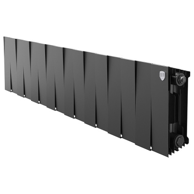 Радиаторы Royal Thermo PianoForte 200 Noir Sable биметаллические, чёрные боковое подключение