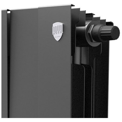 Радиаторы Royal Thermo PianoForte 300 Noir Sable VDR биметаллические, чёрные нижнее правое подключение