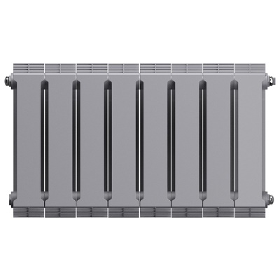 Радиаторы Royal Thermo PianoForte 300 Silver Satin биметаллические, серебристые боковое подключение