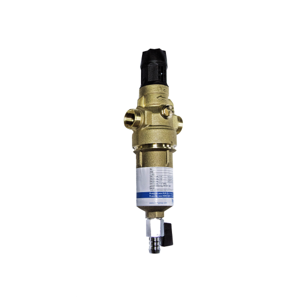 Фильтр промывной BWT Protector mini H/R HWS 3/4" для ГОРЯЧЕЙ воды с регулятором давления 810563