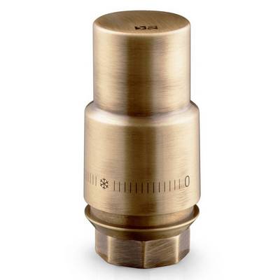 Головка термостатическая (термоголовка) M30х1,5 жидкостная Бронза Royal Thermo Design Pro RTO 07.0013
