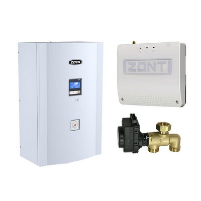 Котёл электрический Zota SET МК-S 9 кВт (клапан Zota BPV+ZONT SMART 2.0+Адаптер OpenThermDIN) ZM3468424009
