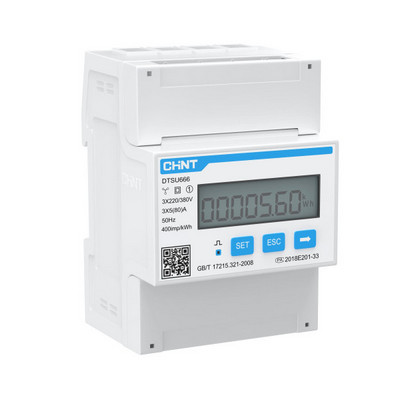 Счётчик электроэнергии 3-фазный CHINT (RS-485,DIN-рейка) DTSU666 EctoControl ec01075 «Большой Мастер»