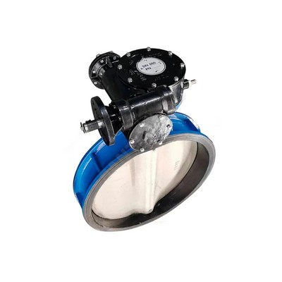 Затвор дисковый поворотный Benarmo м/ф Ду800 Ру10/16 чугун/EPDM EURO с редуктором под электропривод 2011RA