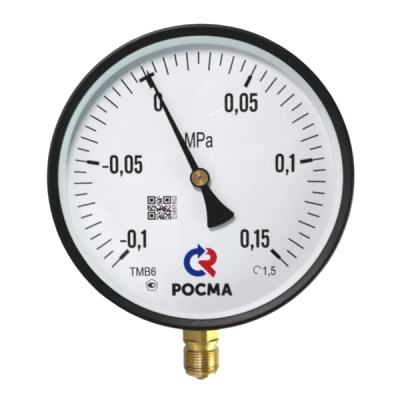 Мановакуумметр общетехнический радиальный Росма ТМВ (серия 10) M20x1.5 ДК150мм, IP54, класс точности 1.5