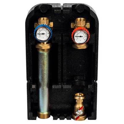 Насосная группа с прямым контуром без насоса, в теплоизоляции Stout SDG-0001