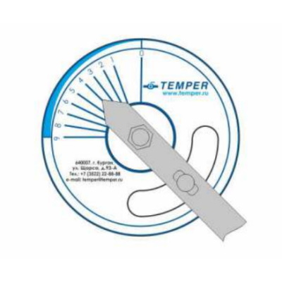 Кран шаровой стандартнопроходной регулирующий Temper 682 Ду 125, Ру 2,5 МПа L=330 мм под приварку стальной с измерительными ниппелями и редуктором