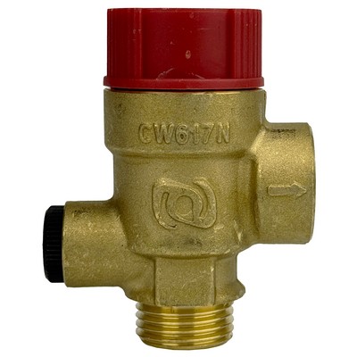 Предохранительный клапан 3 бар для котлов Bosch, Buderus Logamax U012/U014, Junkers латунь (87215743960), NV5003