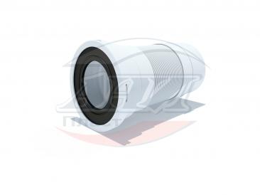 Гофра для унитаза Ø110 L=240-250 мм с жёстким окончанием АНИ пласт К711R