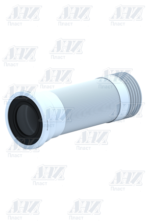 Гофра для унитаза Ø110 L=350-950 мм с жёстким окончанием АНИ пласт K731R