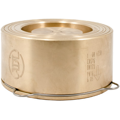 Обратный клапан пружинный Гранлок CVS16.05.125.16 Ду125 Ру16 Tmax=250°C межфланцевый бронзовый