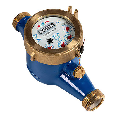 Счётчик холодной воды ЭКО-М ЭКОМЕРА-20 L=190 мм с КМЧ, Э-20М-190-СК