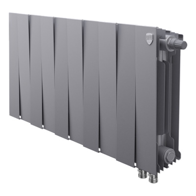 Радиаторы Royal Thermo PianoForte 300 Silver Satin VDR биметаллические, серебристые нижнее правое подключение