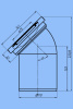 Труба фановая Ø110х45° АНИ пласт W4220