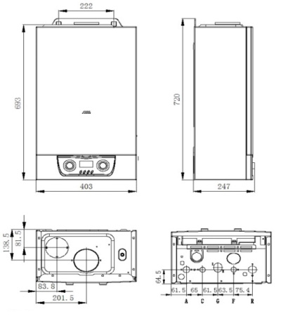 Котёл газовый Mizudo M17ТL БП-00000817