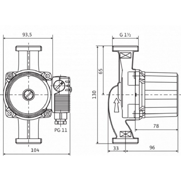 Насос циркуляционный для отопления Wilo Star RS 25-6/130 RK 9168934