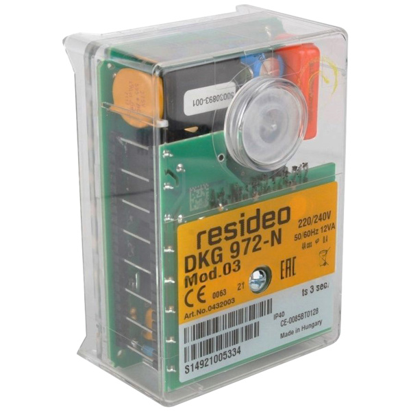 Блок управления горением Honeywell Resideo DKG 972-N MOD. 21 (0432021, 8718584071), DKG972